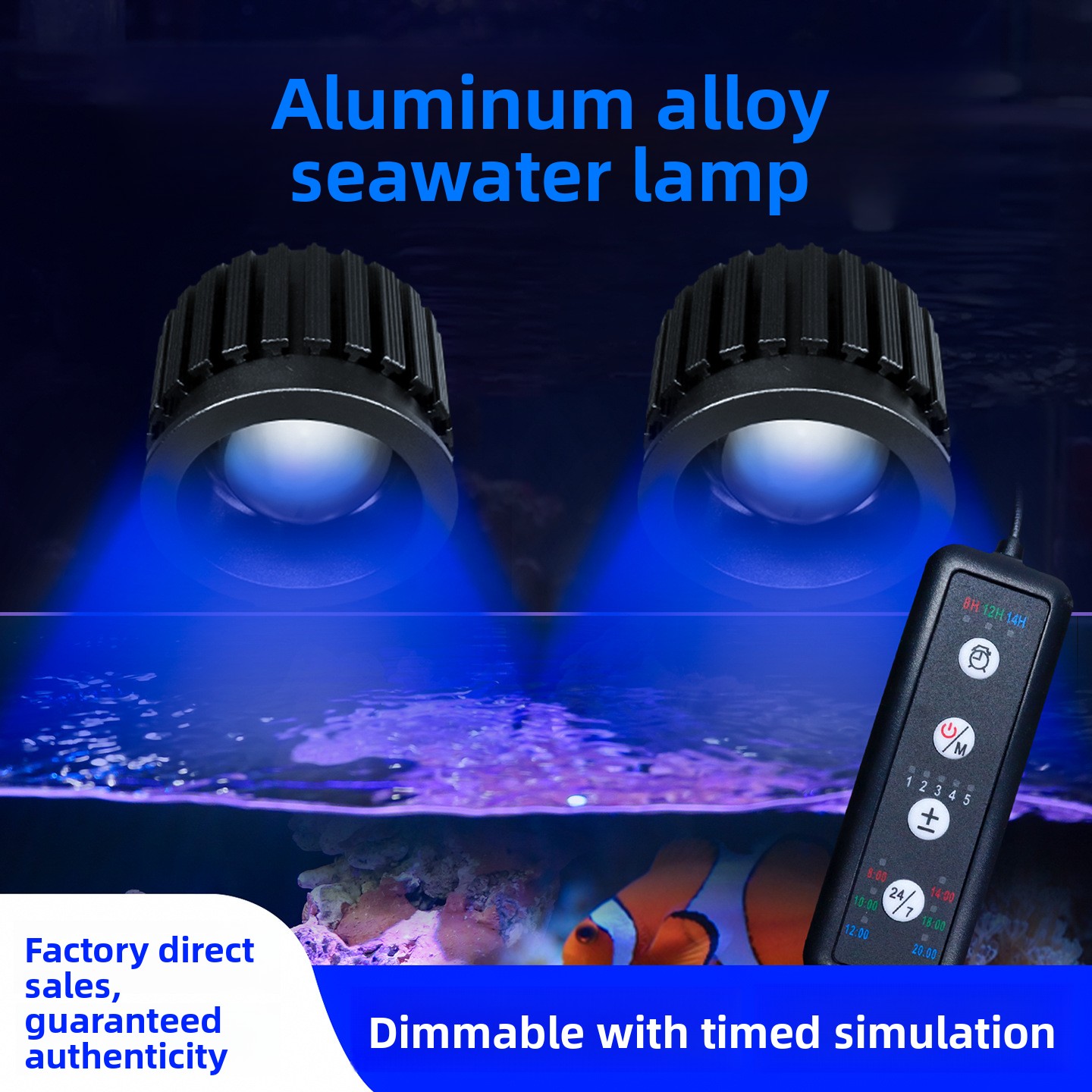 Marine Aquarium Led Lights - Deep-sea spectral intelligent coral lamp with