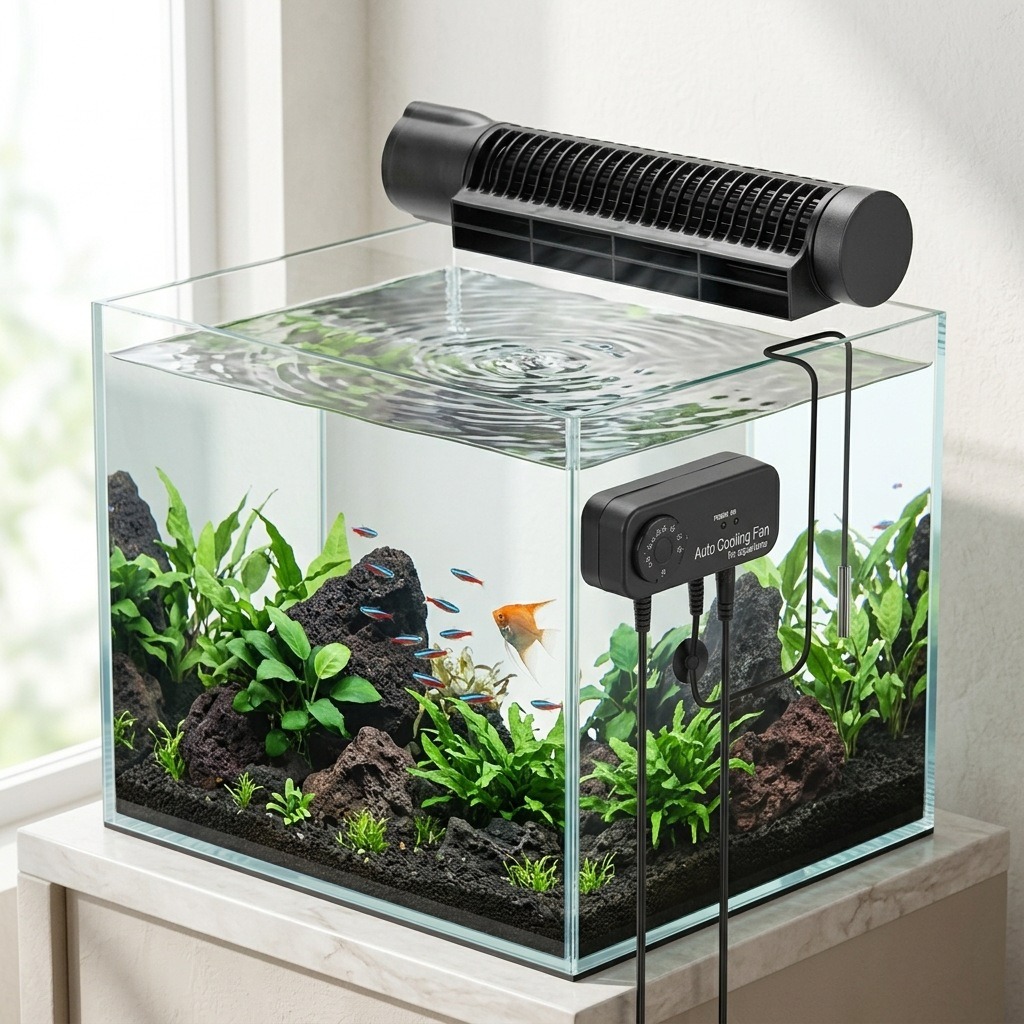 Marine Aquarium Temperature - 3w/4w Aquarium Cooling Fan Automatic Temperature