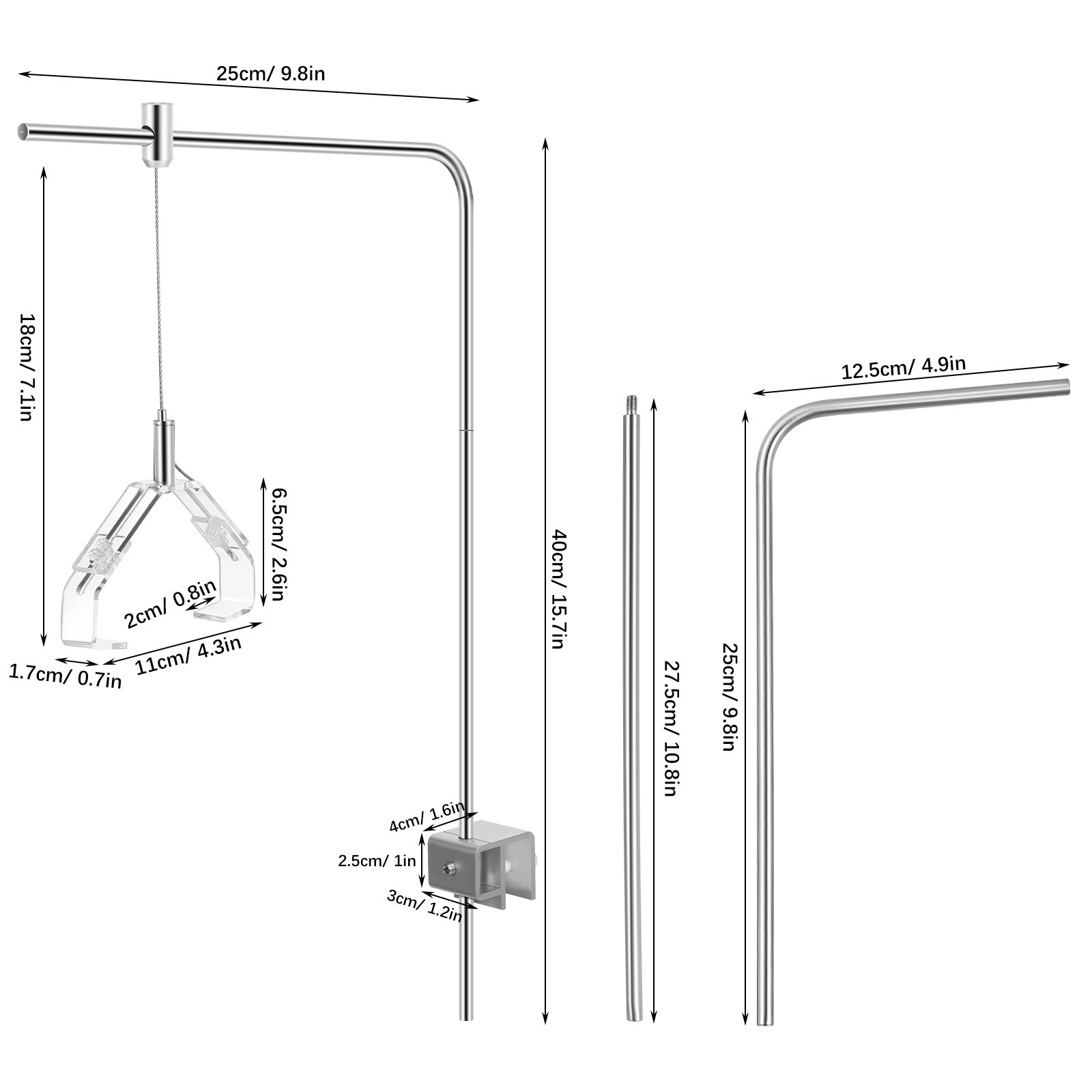2Pcs Aquarium Lamp Holder Supp - Aquarium Marine Light review and price