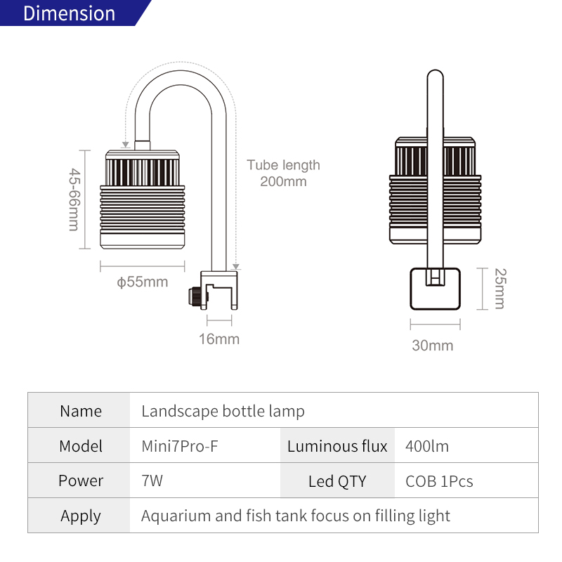 Week Aqua Mini7Pro-F IP68 Subm - Marine Aquarium Led Lights review and price
