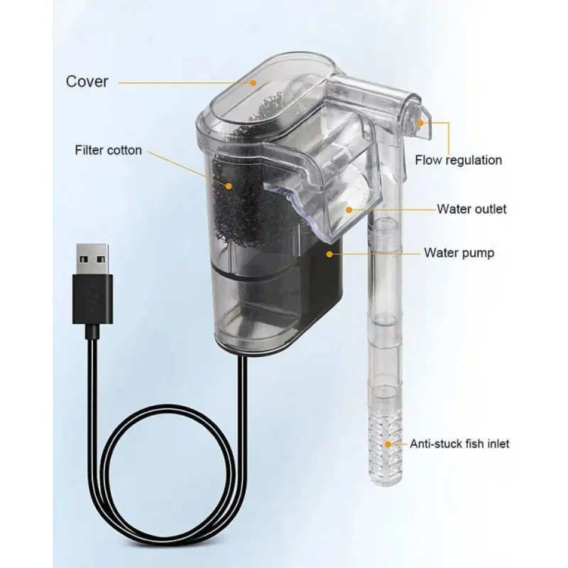 Mini External Waterfall Fish T - Aquarium Marine Filter review and price