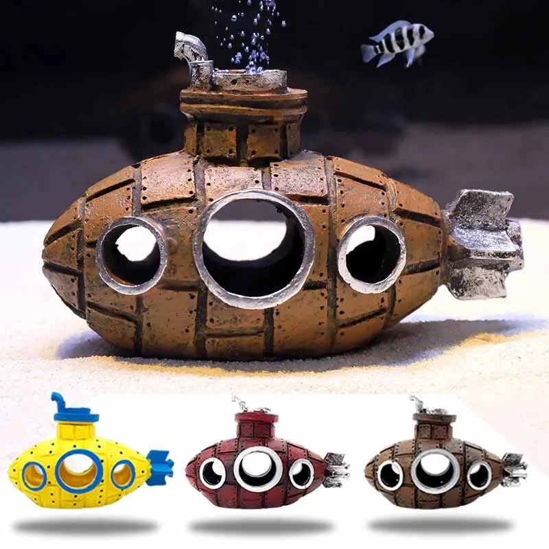 Resin Submarine Ornaments Aqua - Aquarium Innovative Marine review and price