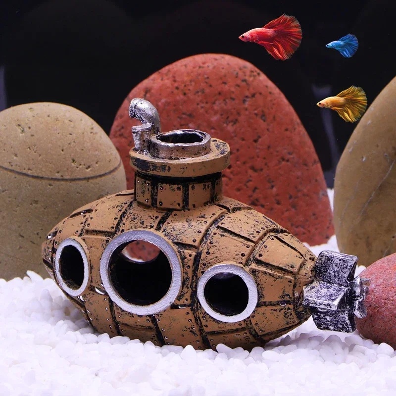 Resin Submarine Ornaments Aqua - Aquarium Innovative Marine review and price