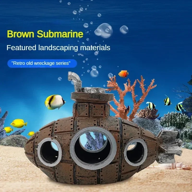 Resin Submarine Ornaments Aqua - Aquarium Innovative Marine review and price