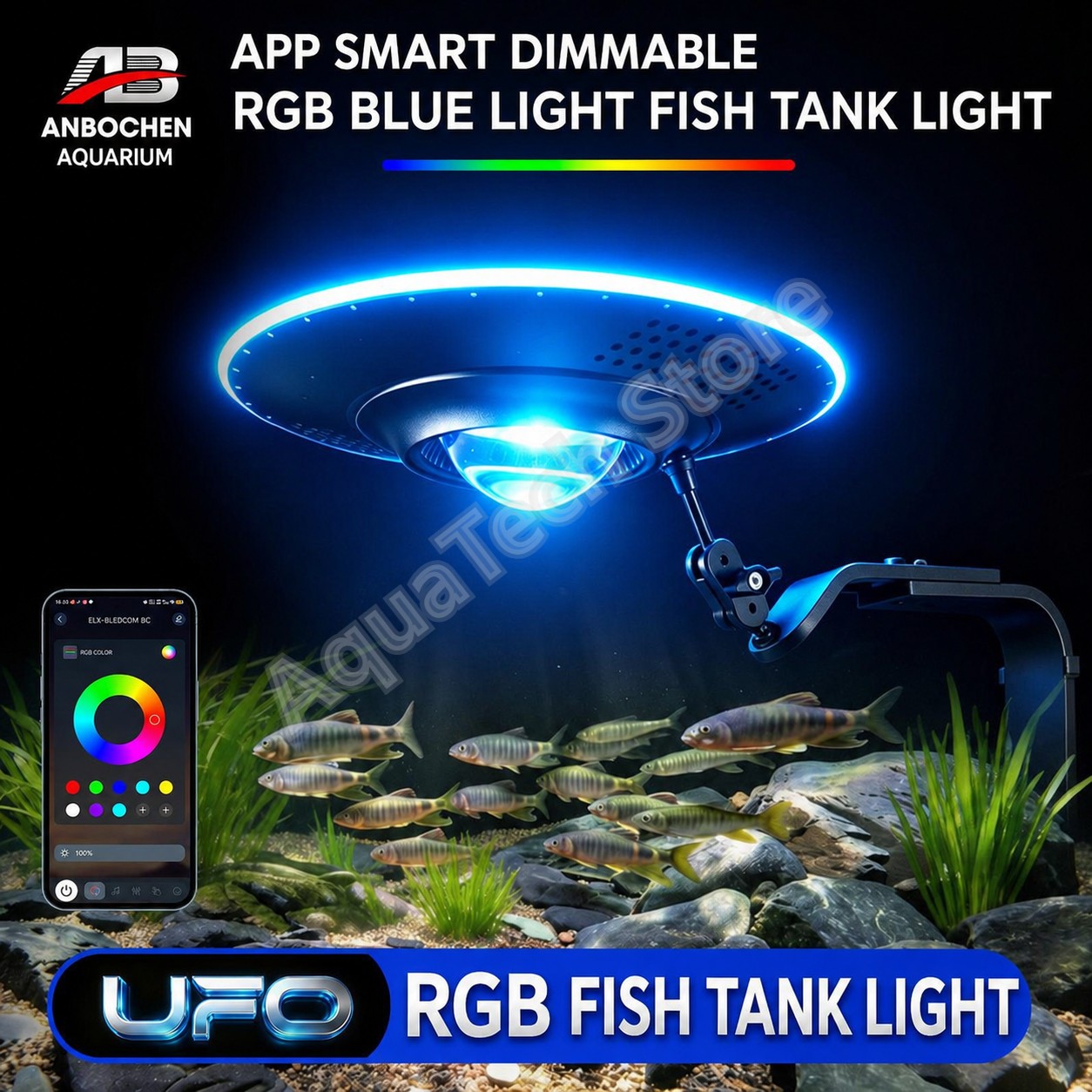 ANBOCHEN UFO RGB LED Aquarium  - Marine Aquarium Led Lights review and price